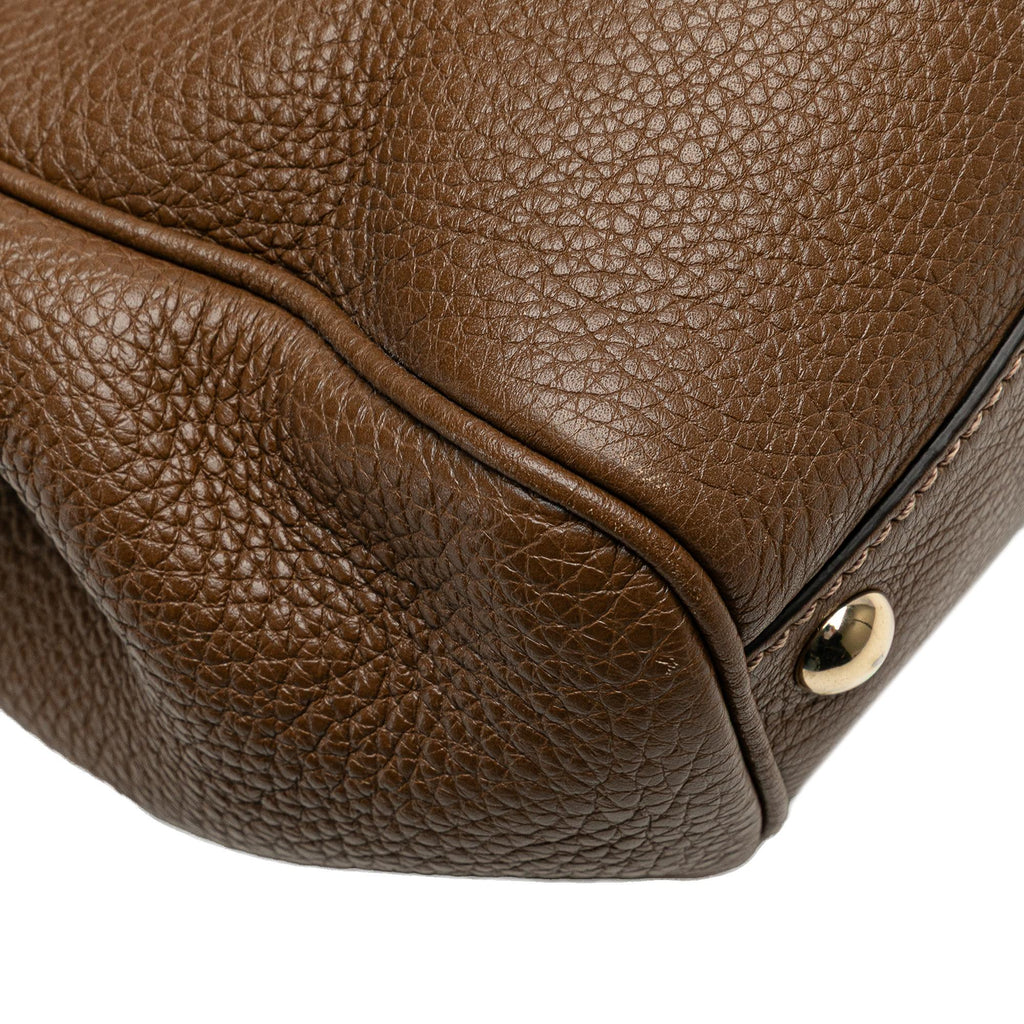 Gucci Small Calfskin Bamboo Shopper Satchel