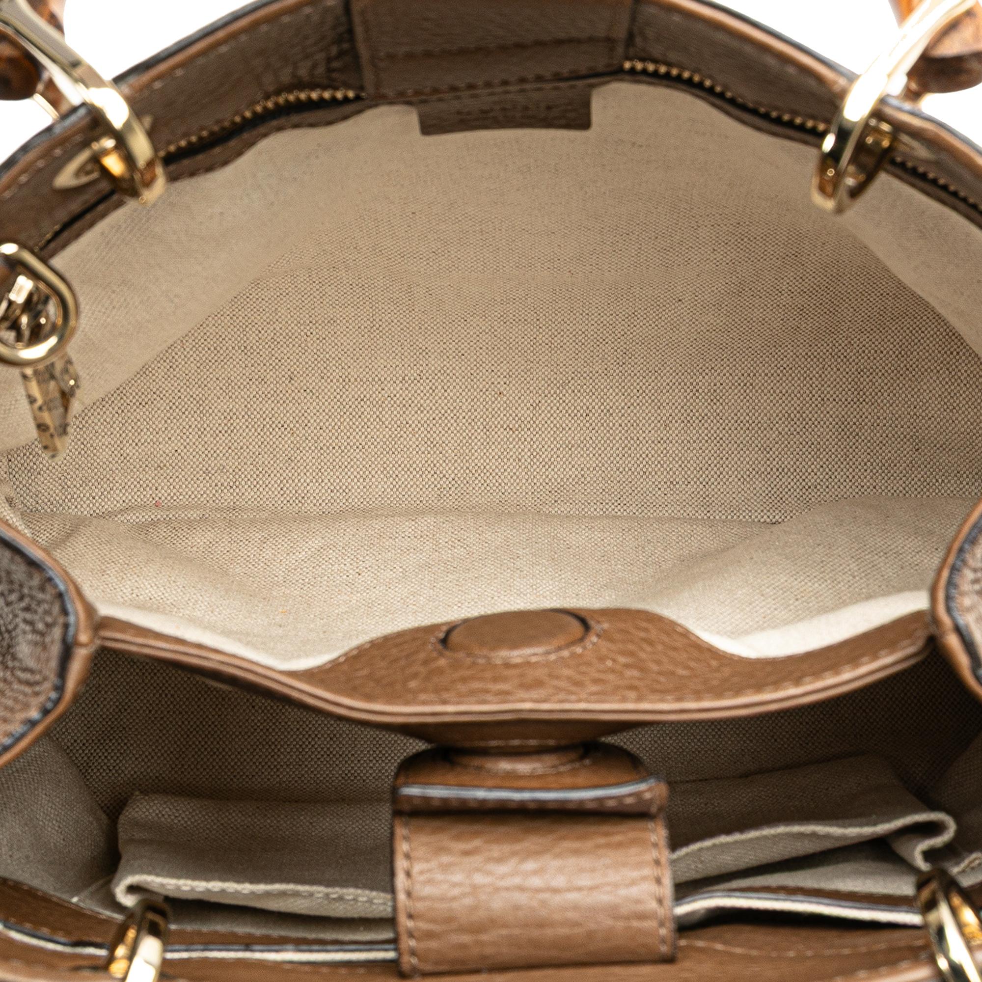 Gucci Small Calfskin Bamboo Shopper Satchel