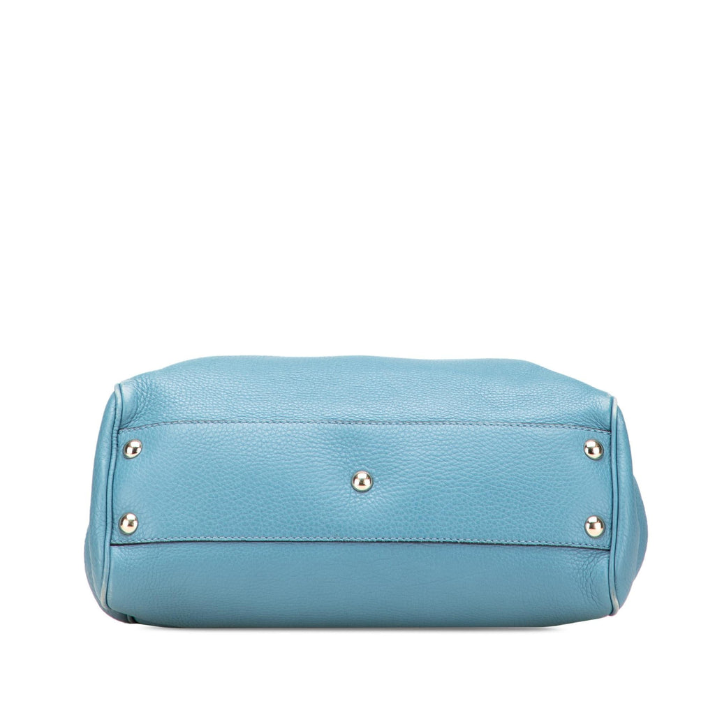 Gucci Small Calfskin Bamboo Shopper Satchel