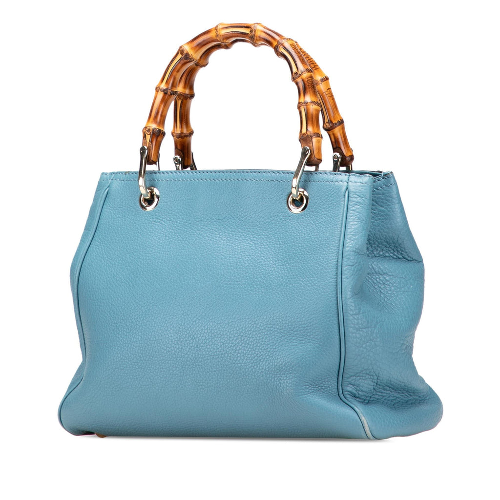 Gucci Small Calfskin Bamboo Shopper Satchel