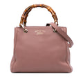 Gucci Small Calfskin Bamboo Shopper Satchel