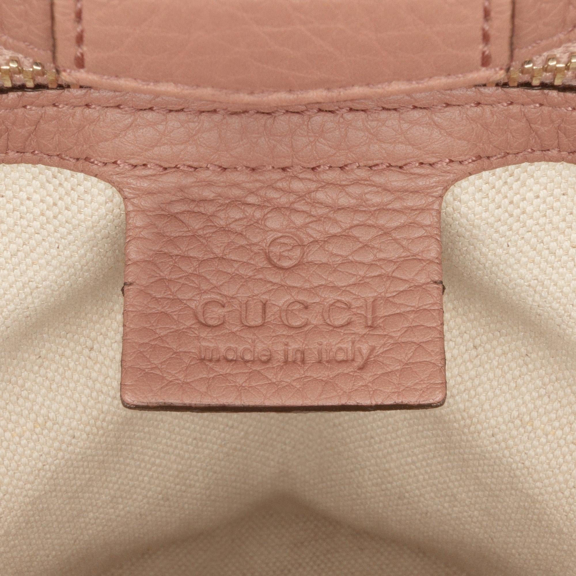 Gucci Small Calfskin Bamboo Shopper Satchel