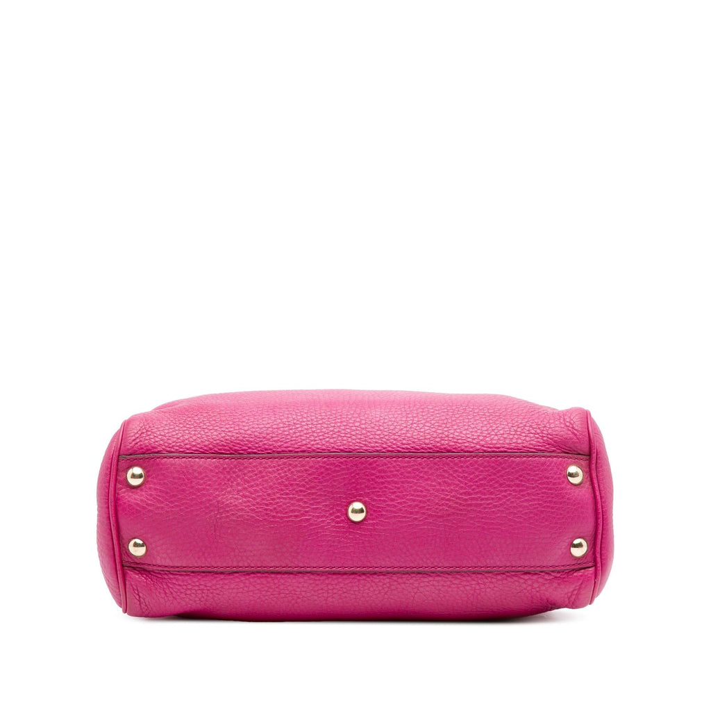 Gucci Small Calfskin Bamboo Shopper Satchel