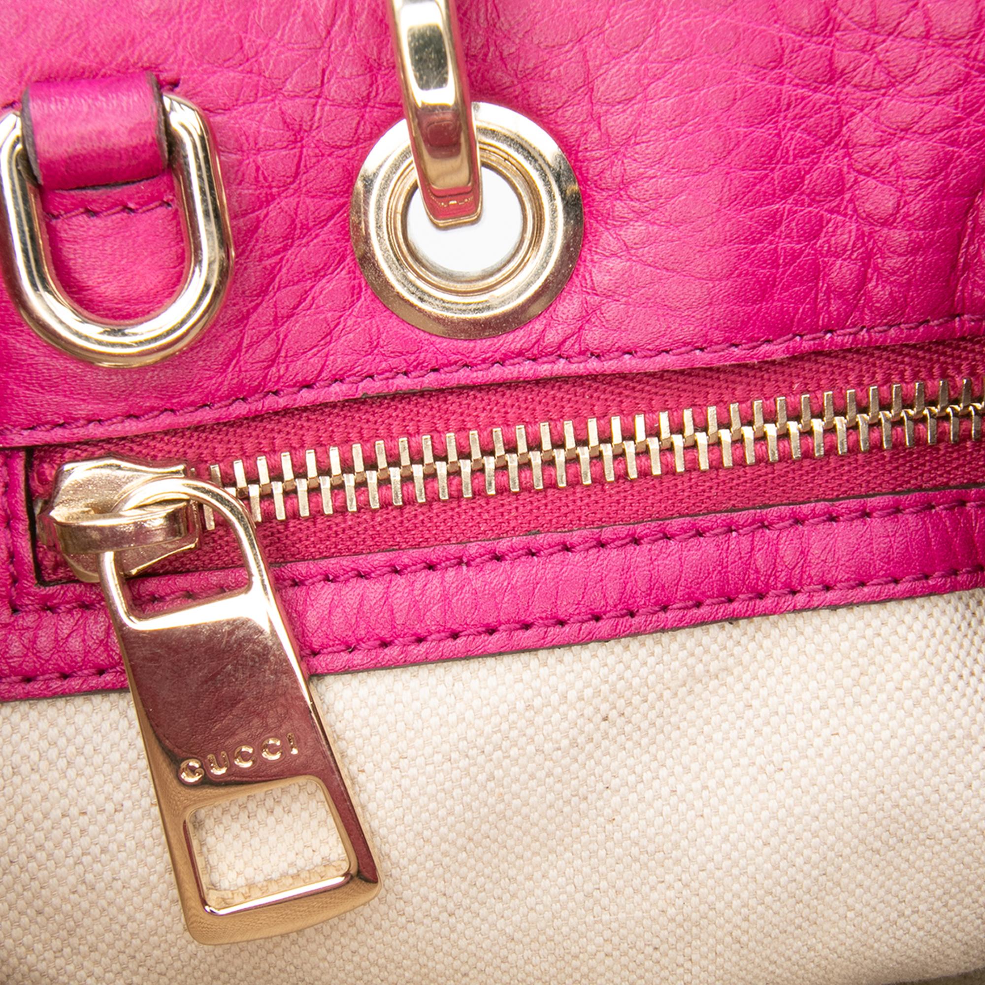 Gucci Small Calfskin Bamboo Shopper Satchel