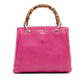 Gucci Small Calfskin Bamboo Shopper Satchel
