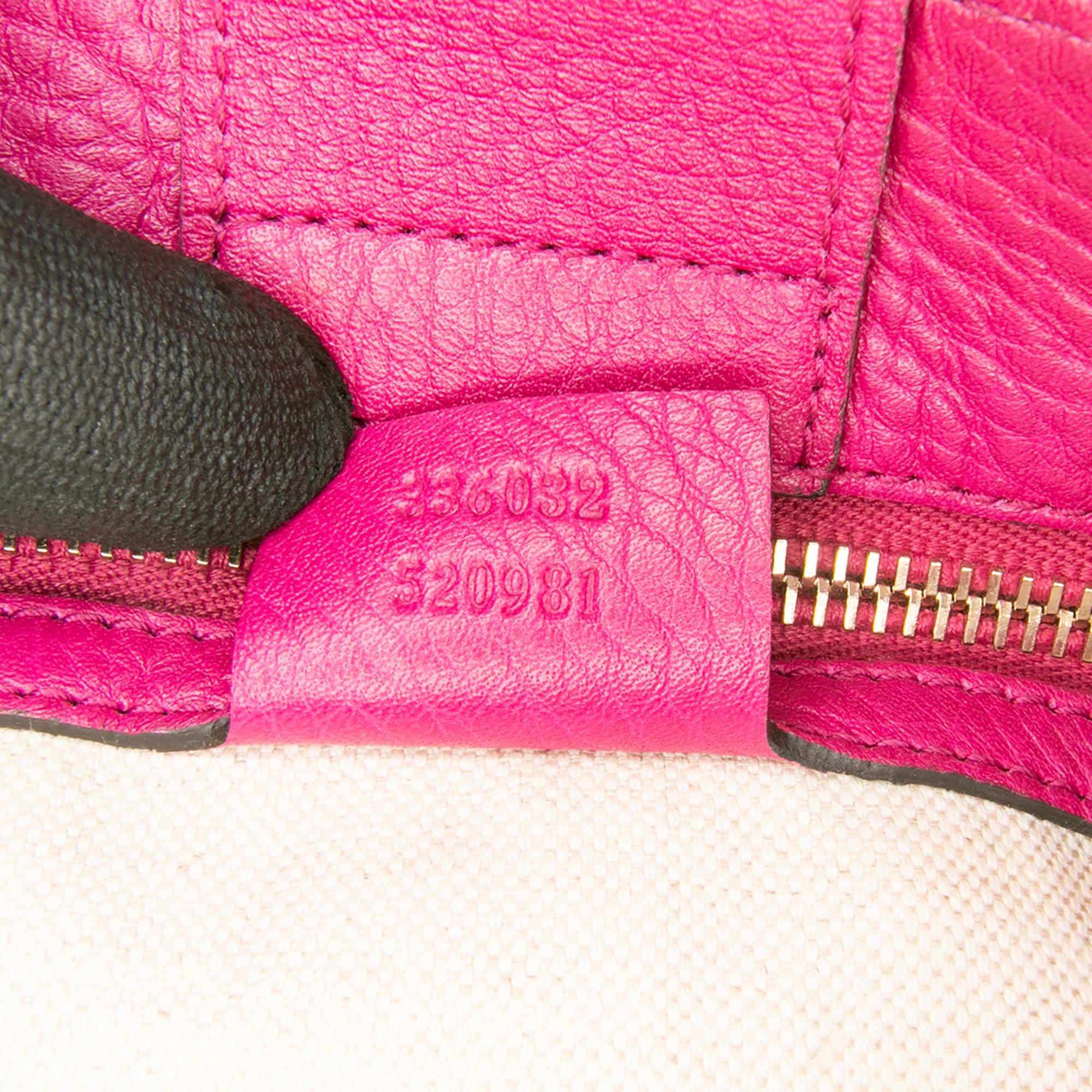 Gucci Small Calfskin Bamboo Shopper Satchel