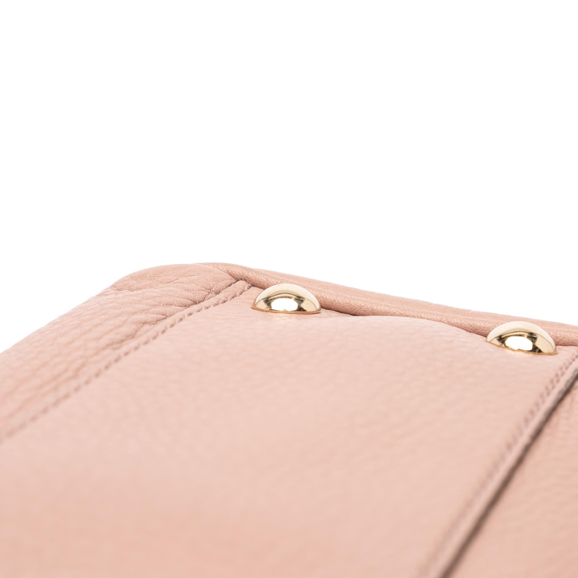 Gucci Small Calfskin Bamboo Shopper Satchel