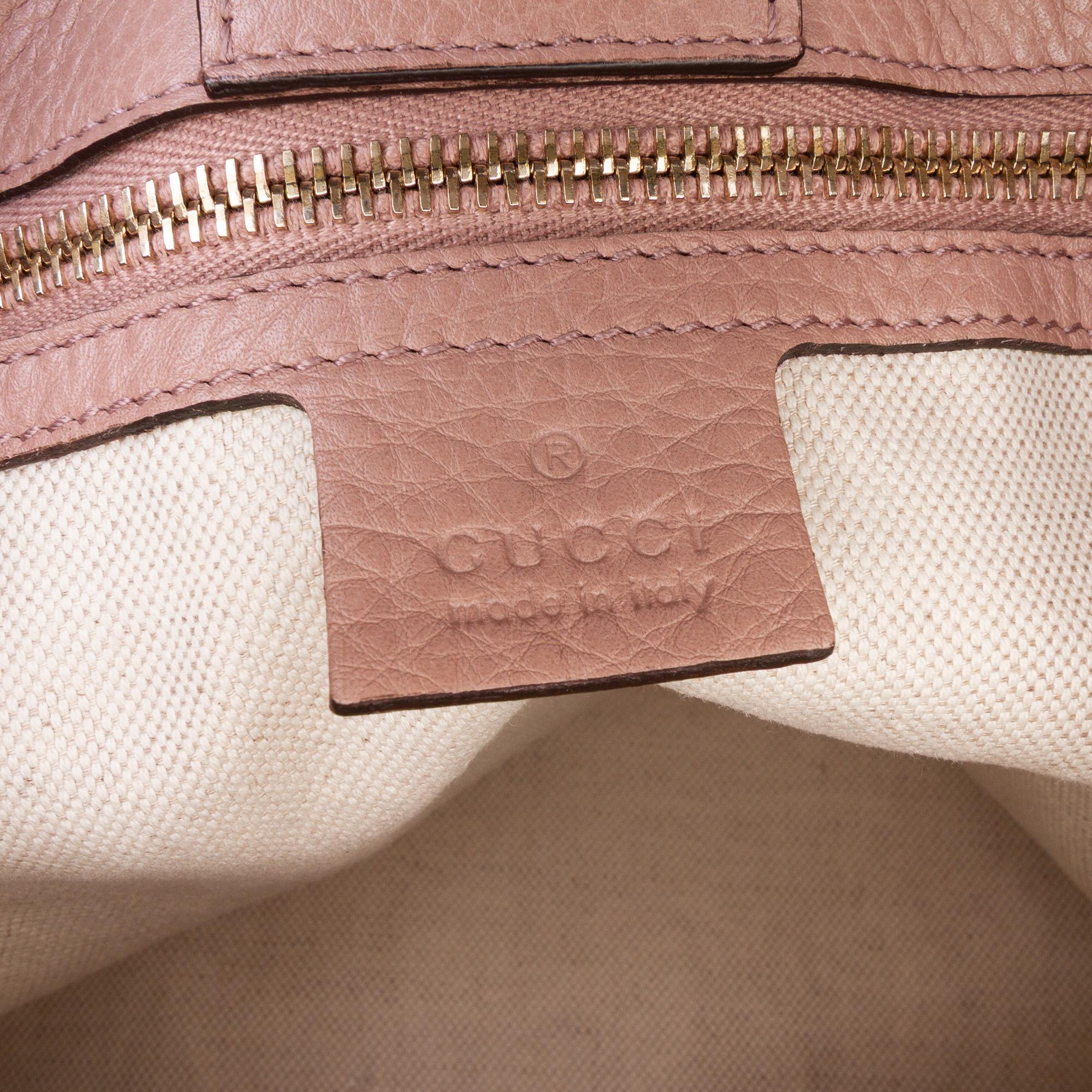 Gucci Small Calfskin Bamboo Shopper Satchel