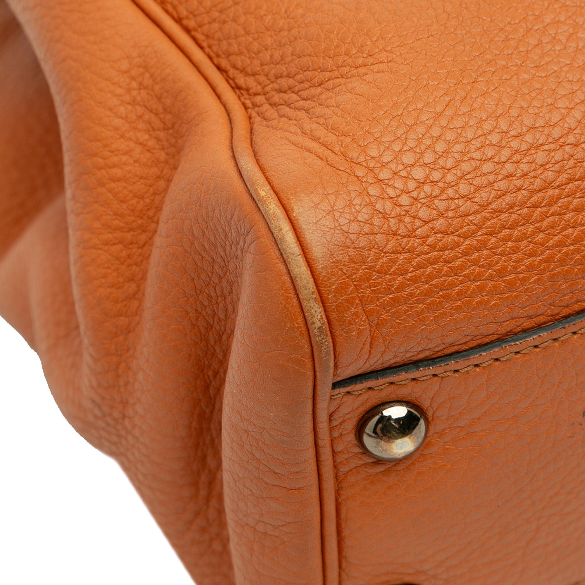 Gucci Small Calfskin Bamboo Shopper Satchel