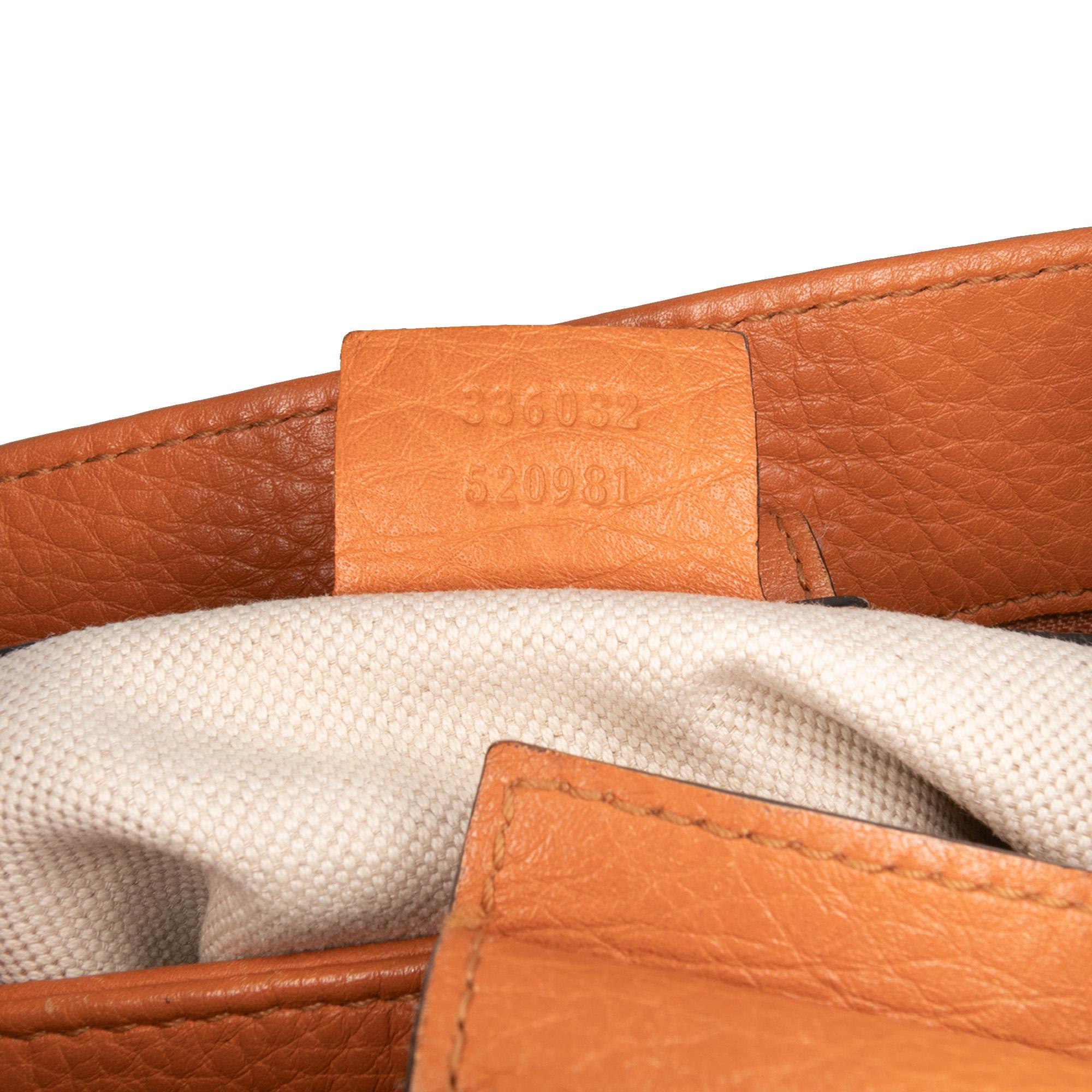 Gucci Small Calfskin Bamboo Shopper Satchel