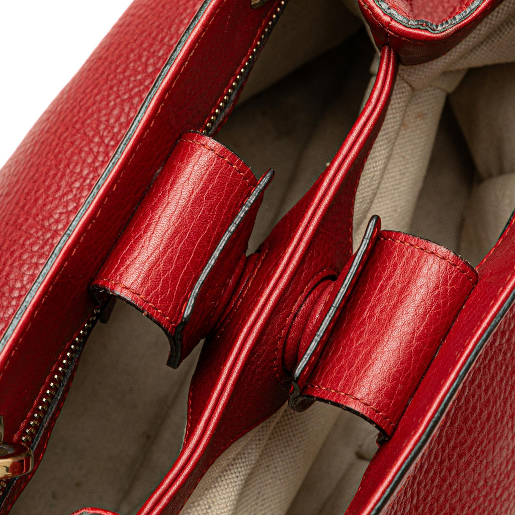 Gucci Small Calfskin Bamboo Shopper Satchel