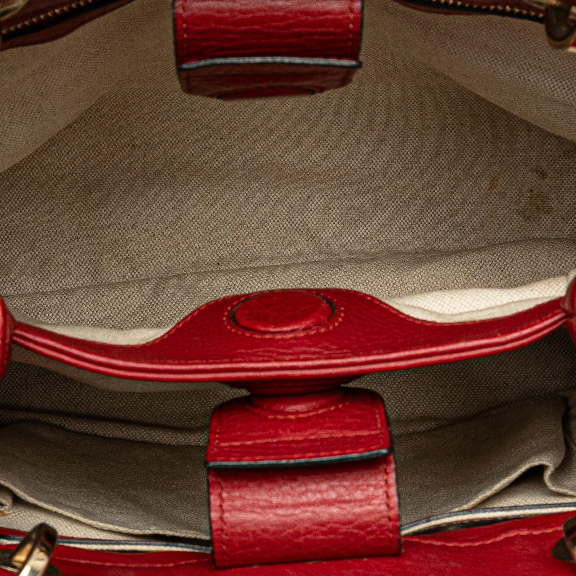 Gucci Small Calfskin Bamboo Shopper Satchel