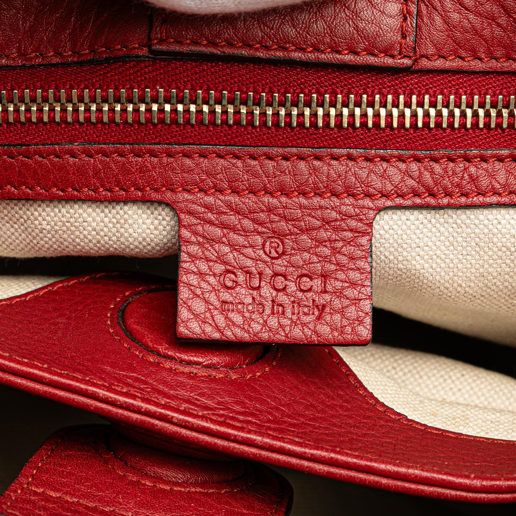 Gucci Small Calfskin Bamboo Shopper Satchel