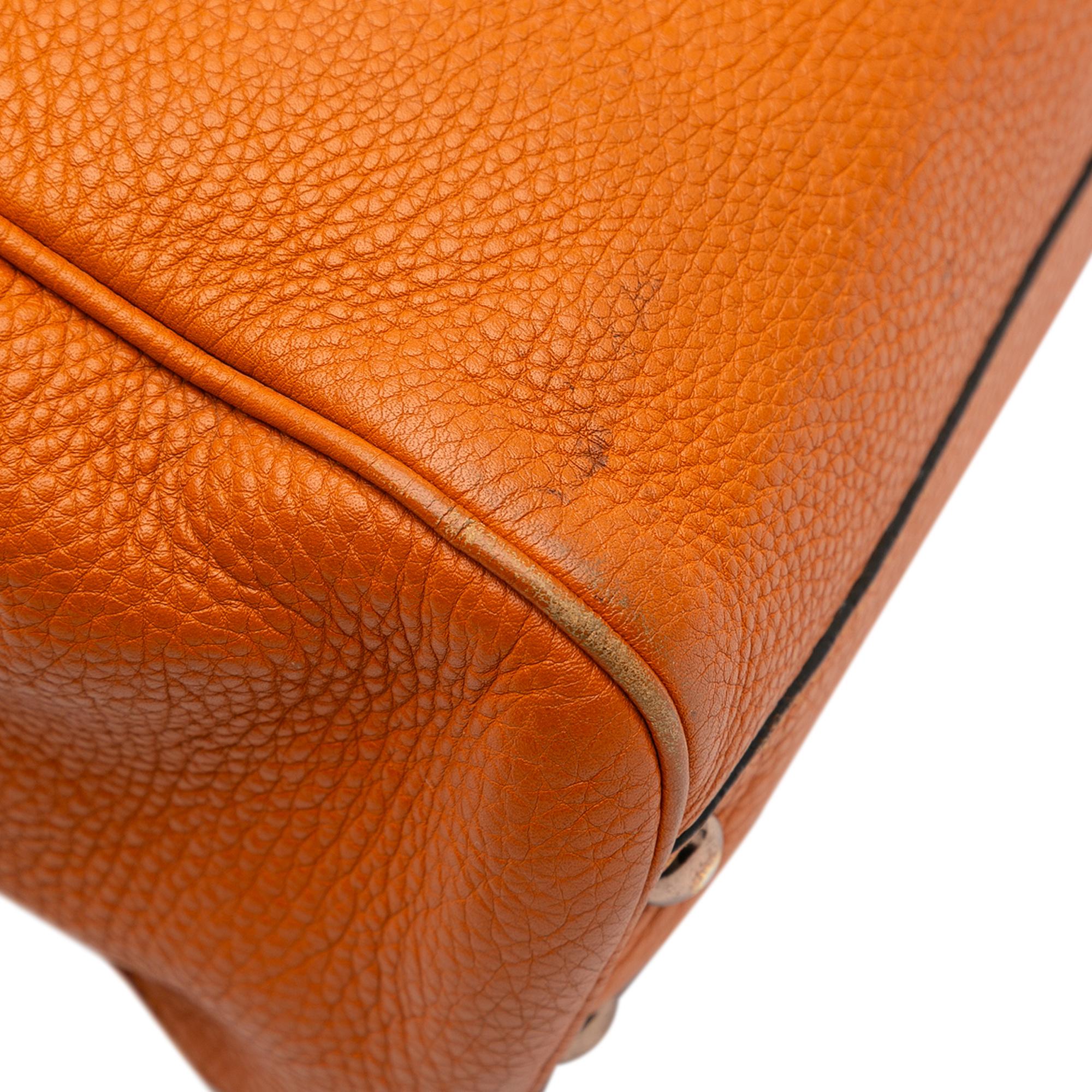 Gucci Small Calfskin Bamboo Shopper Satchel