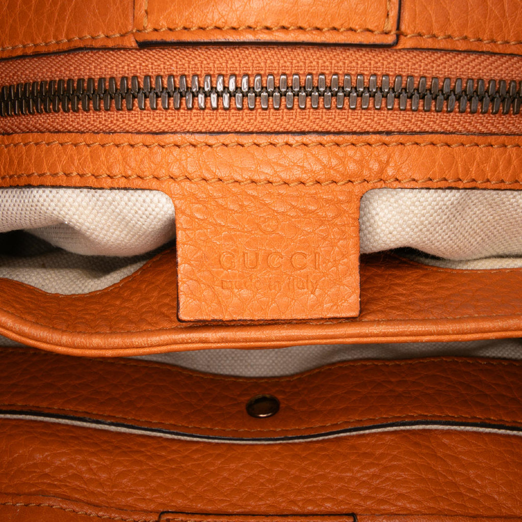 Gucci Small Calfskin Bamboo Shopper Satchel