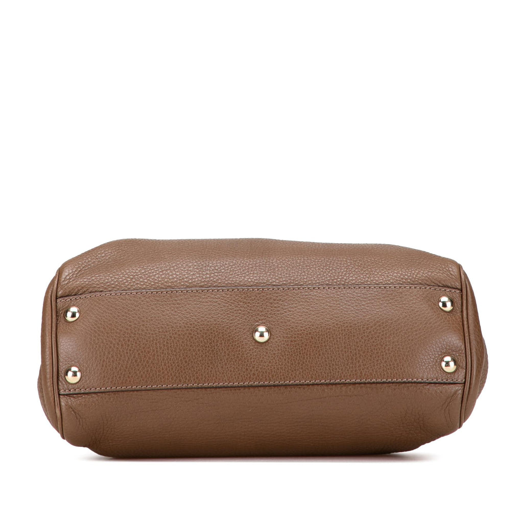 Gucci Small Calfskin Bamboo Shopper Satchel