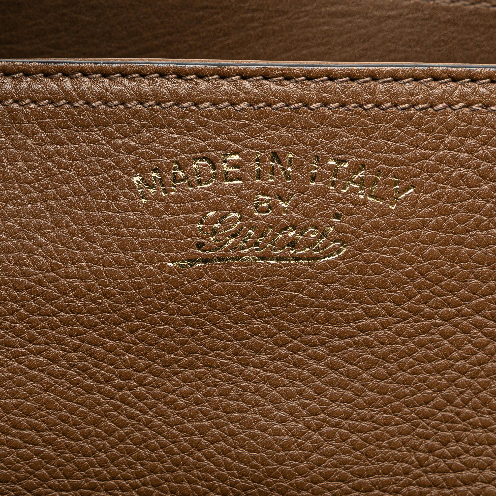 Gucci Small Calfskin Bamboo Shopper Satchel