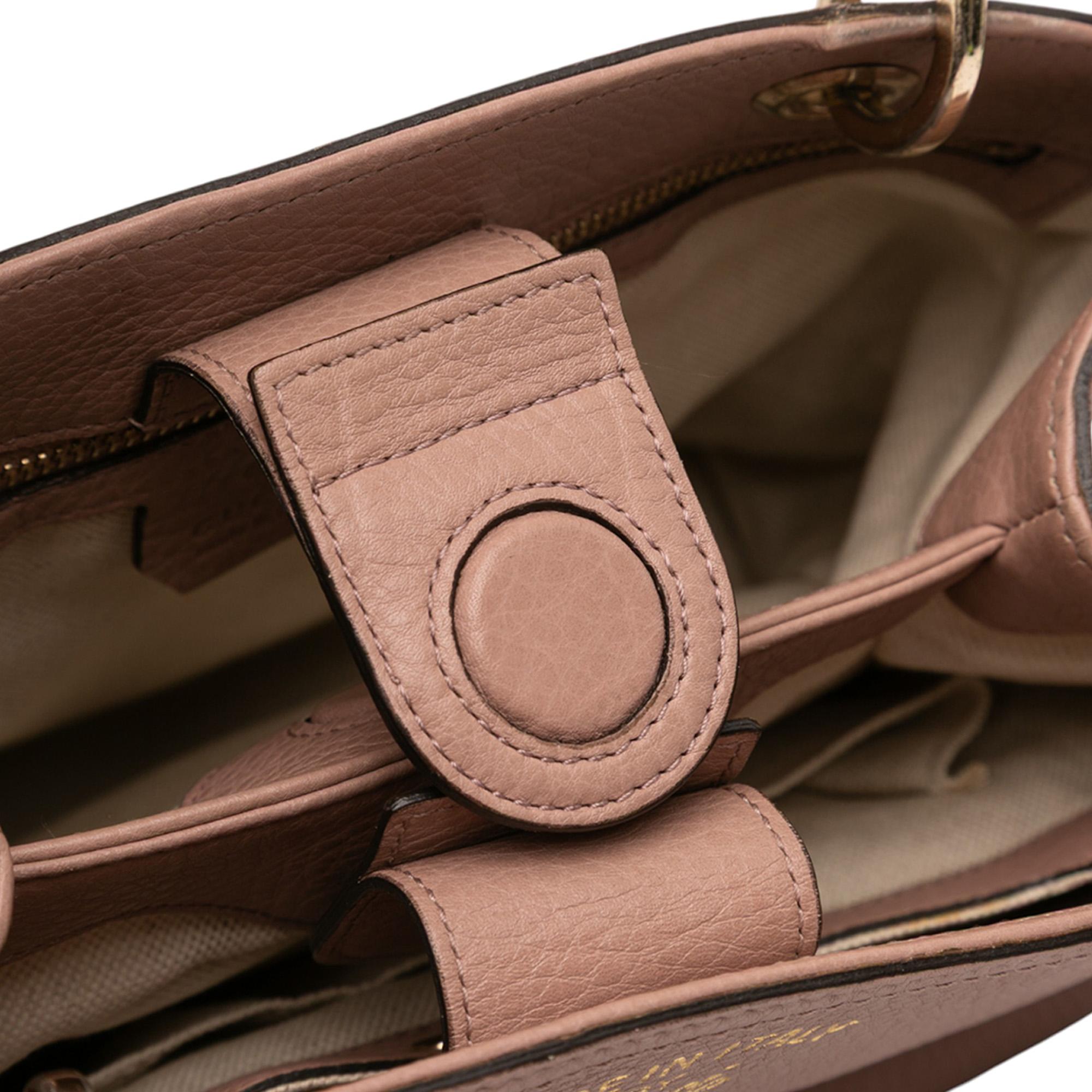 Gucci Small Calfskin Bamboo Shopper Satchel