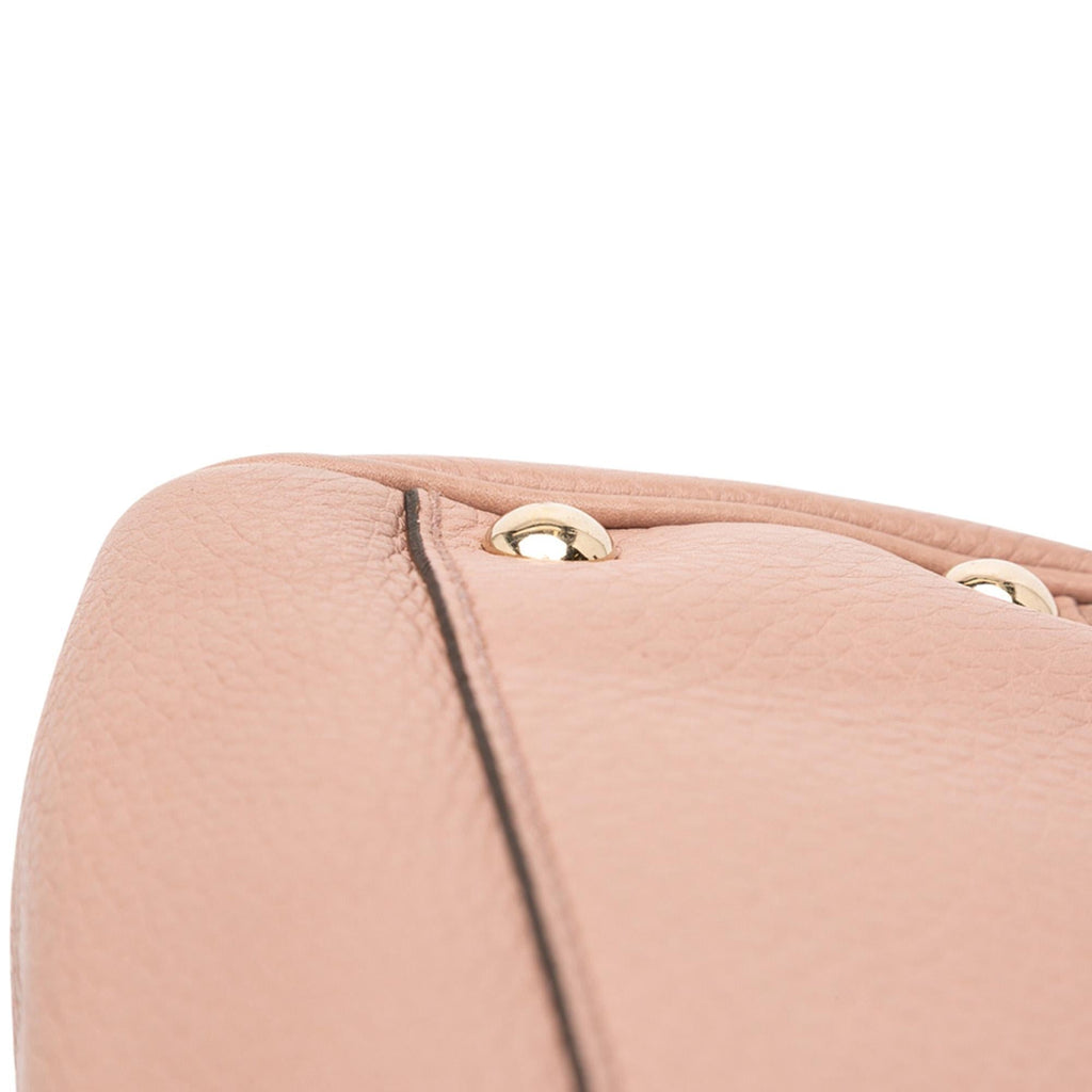 Gucci Small Calfskin Bamboo Shopper Satchel