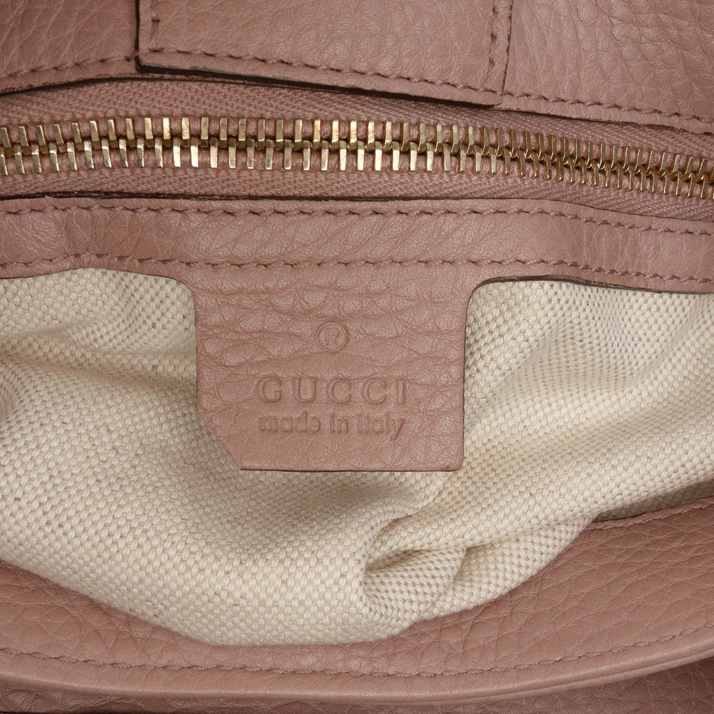 Gucci Small Calfskin Bamboo Shopper Satchel