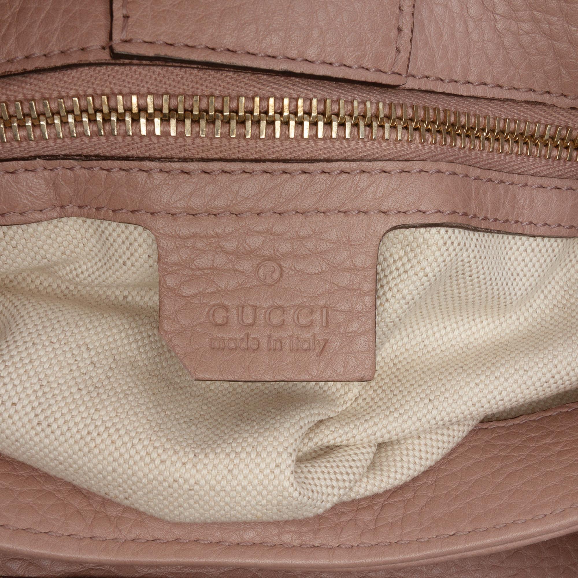 Gucci Small Calfskin Bamboo Shopper Satchel