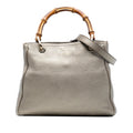 Gucci Small Calfskin Bamboo Shopper Satchel