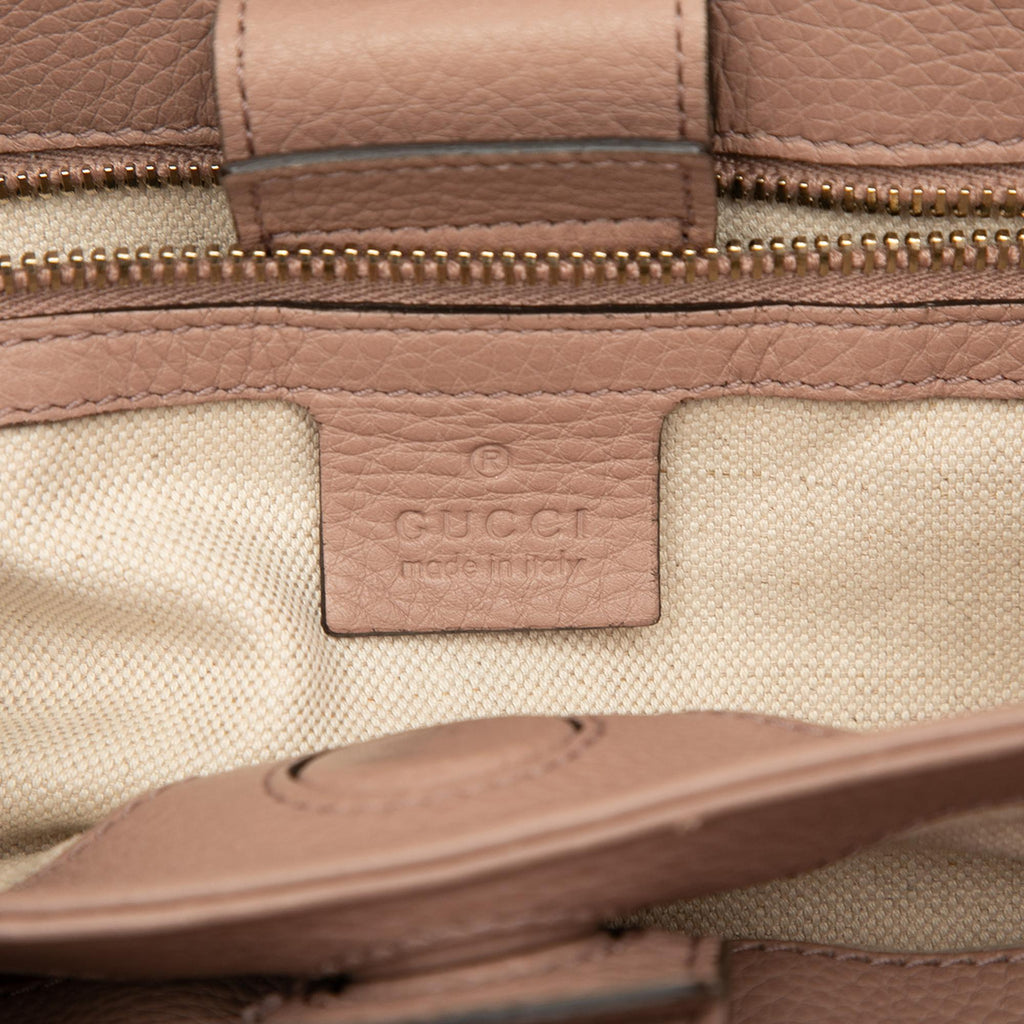 Gucci Small Calfskin Bamboo Shopper Satchel