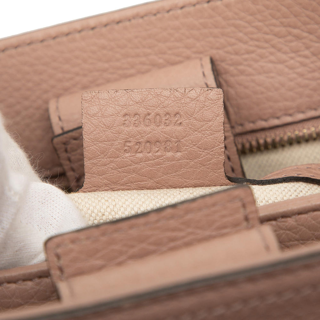 Gucci Small Calfskin Bamboo Shopper Satchel