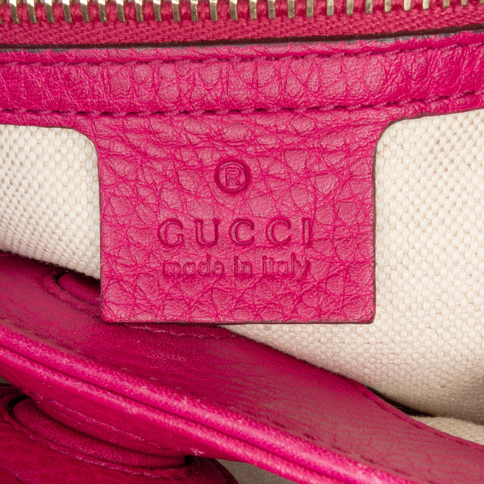 Gucci Small Calfskin Bamboo Shopper Satchel
