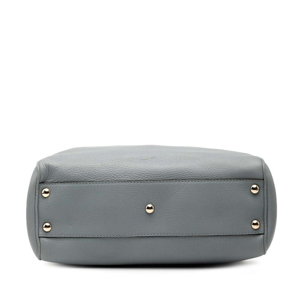 Gucci Small Calfskin Bamboo Shopper Satchel