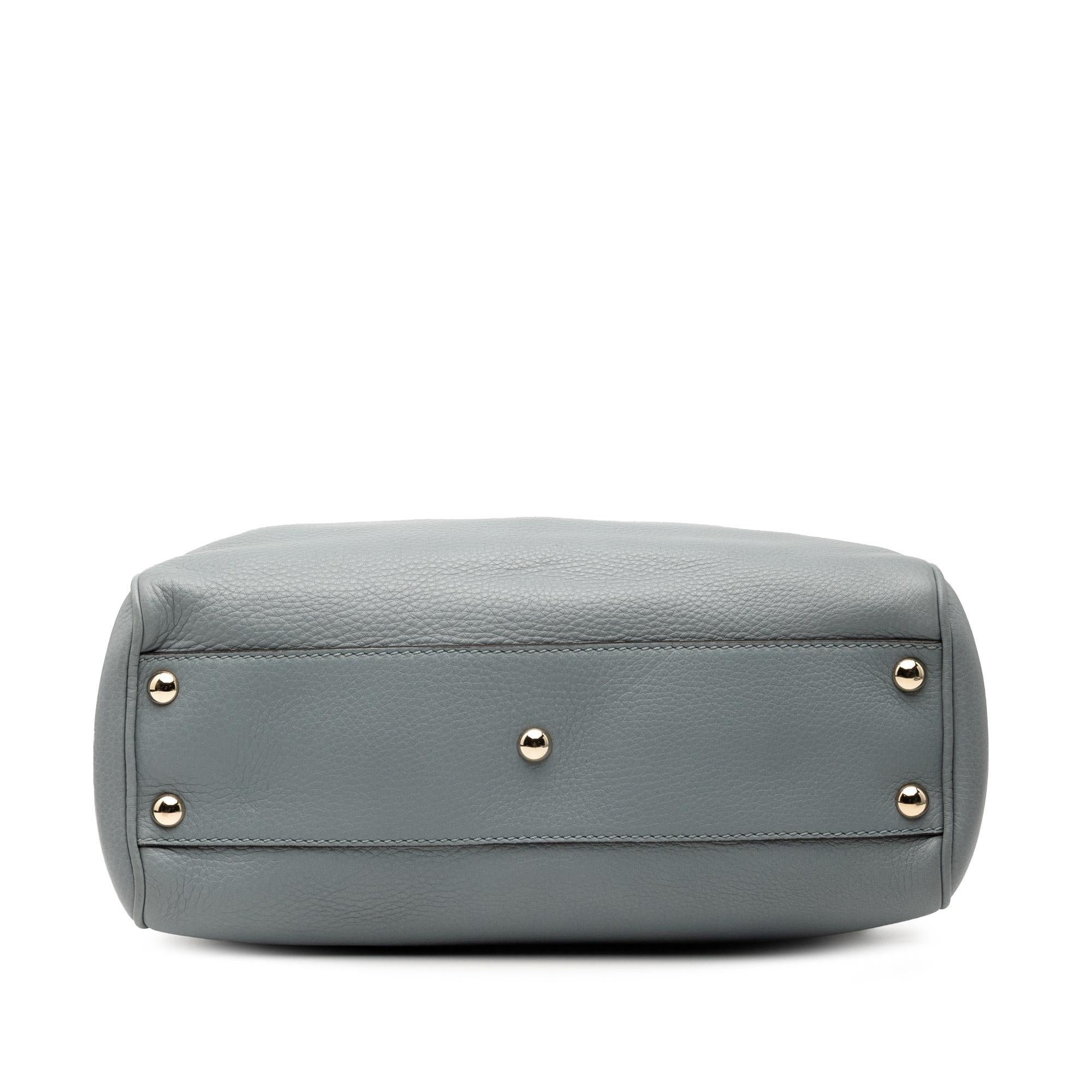 Gucci Small Calfskin Bamboo Shopper Satchel