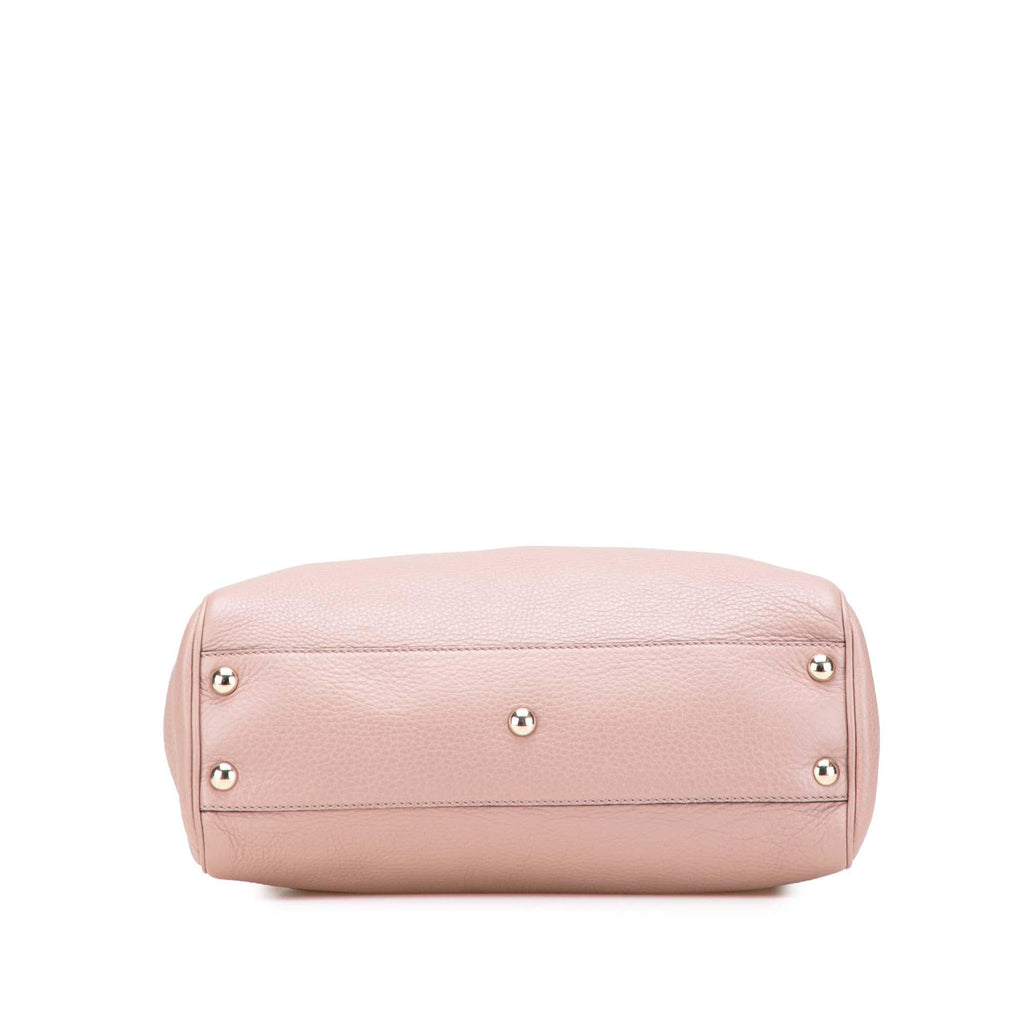 Gucci Small Calfskin Bamboo Shopper Satchel
