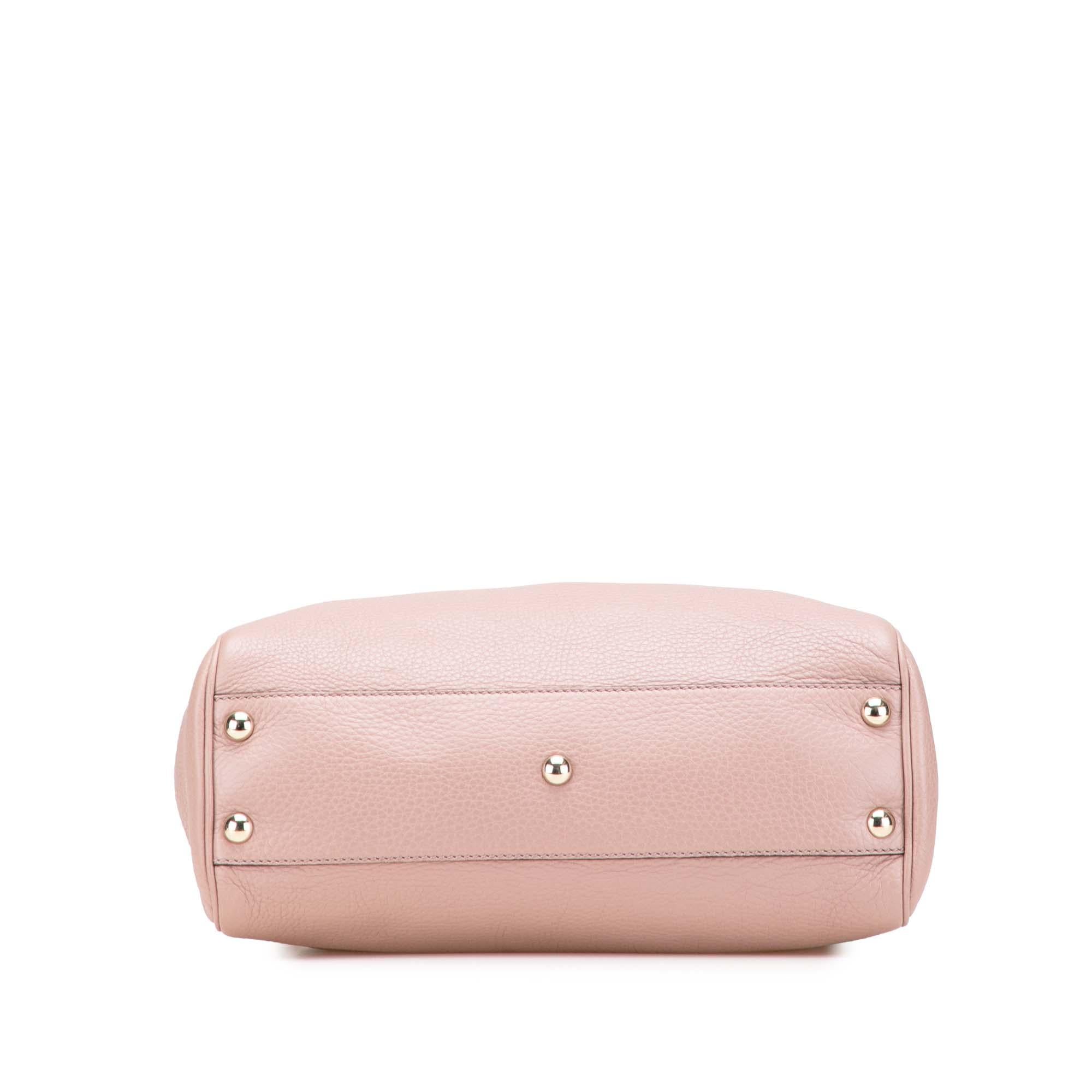Gucci Small Calfskin Bamboo Shopper Satchel
