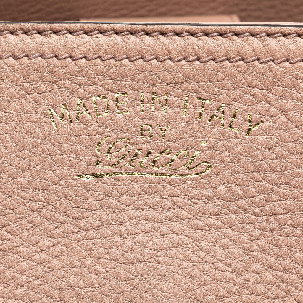 Gucci Small Calfskin Bamboo Shopper Satchel