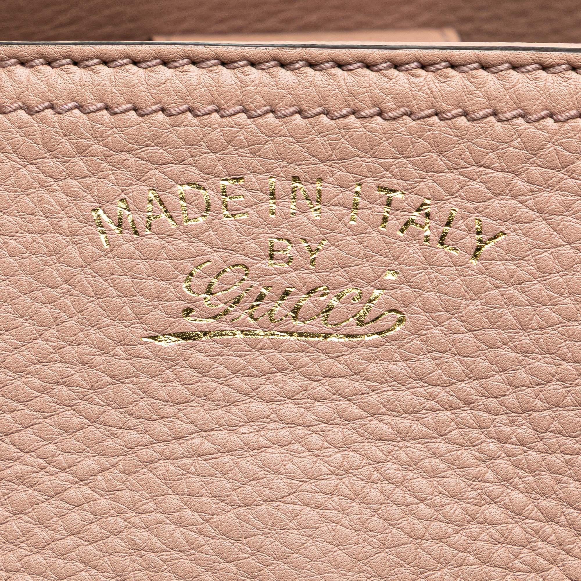 Gucci Small Calfskin Bamboo Shopper Satchel