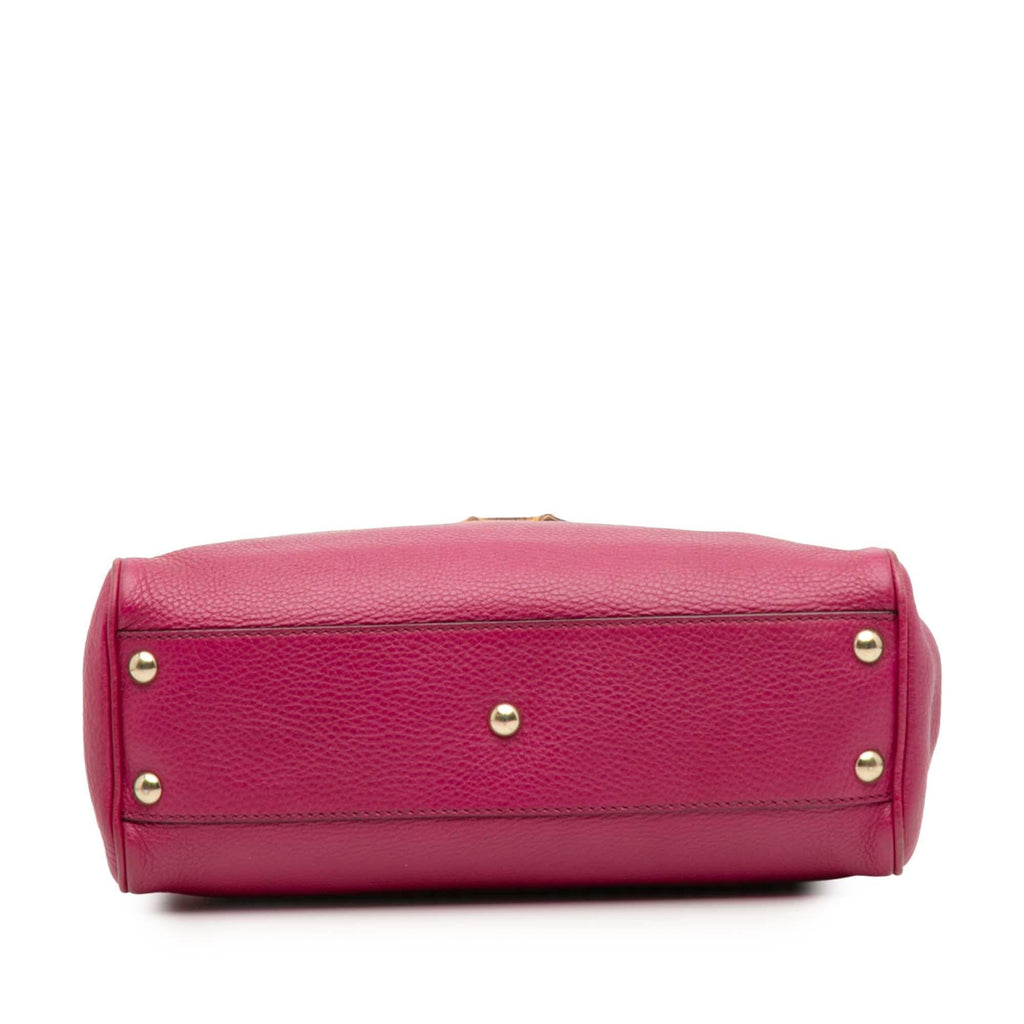 Gucci Small Calfskin Bamboo Shopper Satchel