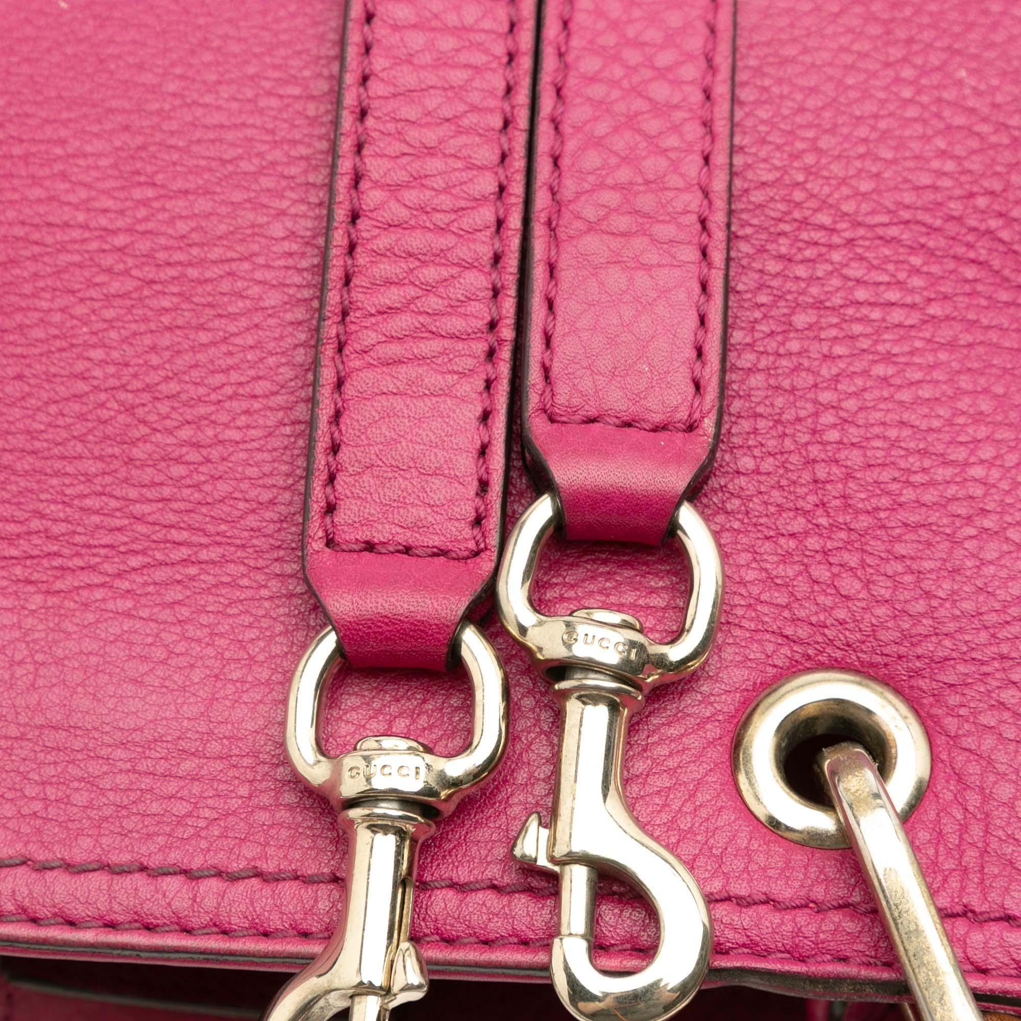 Gucci Small Calfskin Bamboo Shopper Satchel