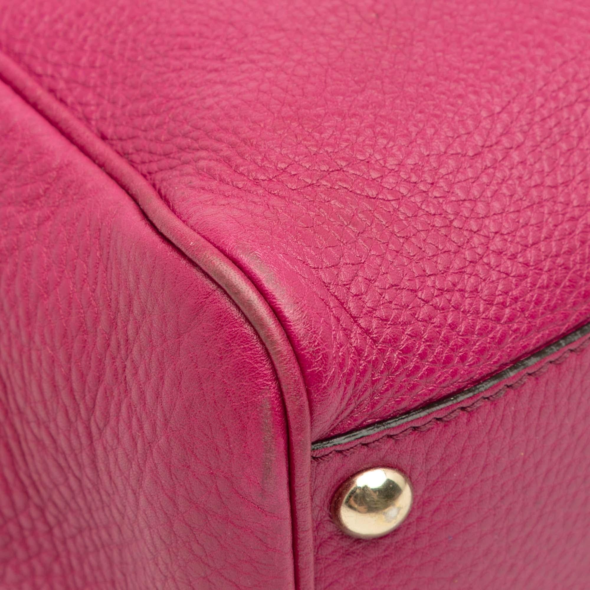 Gucci Small Calfskin Bamboo Shopper Satchel