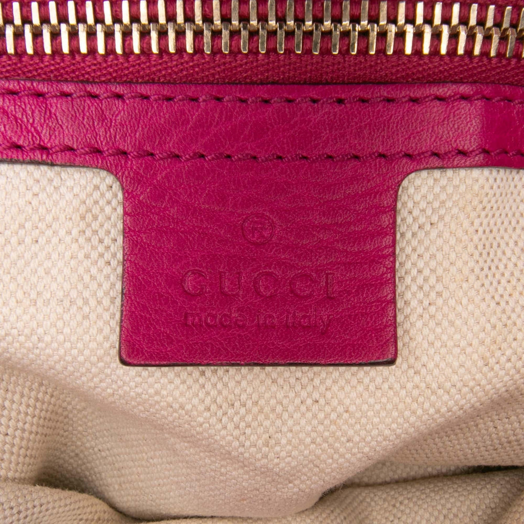 Gucci Small Calfskin Bamboo Shopper Satchel