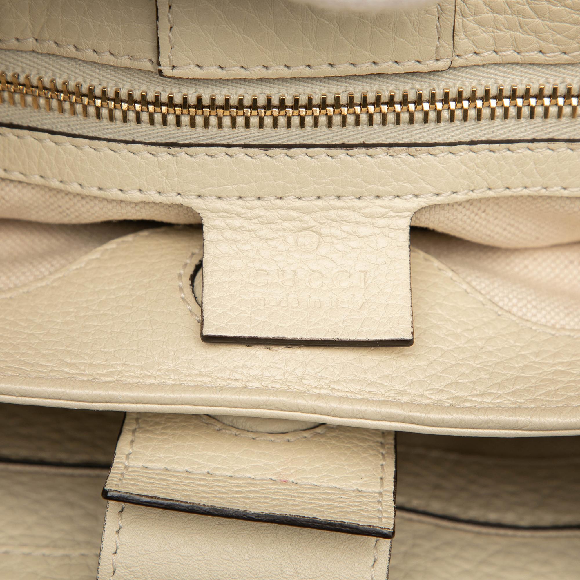 Gucci Small Calfskin Bamboo Shopper Satchel
