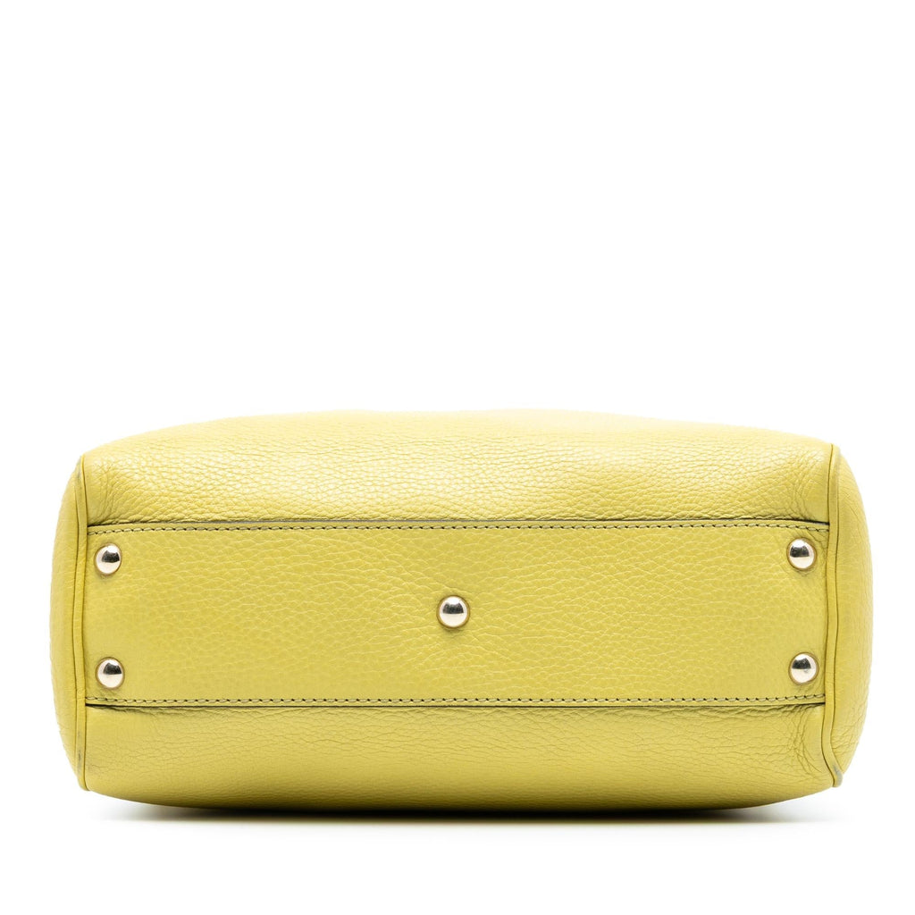 Gucci Small Calfskin Bamboo Shopper Satchel