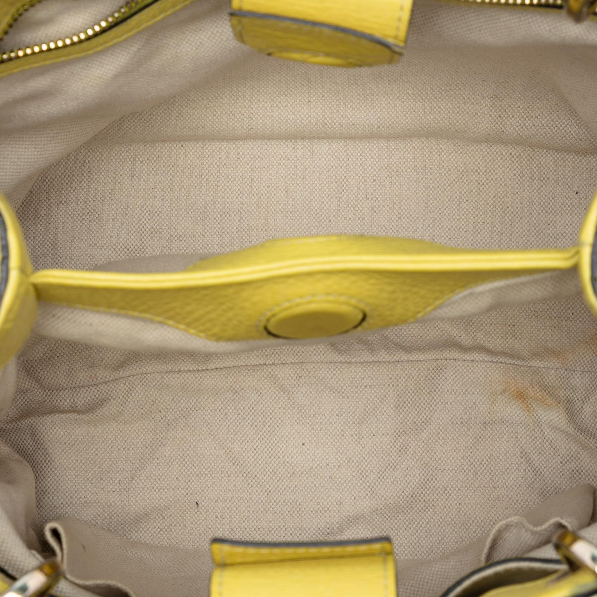 Gucci Small Calfskin Bamboo Shopper Satchel