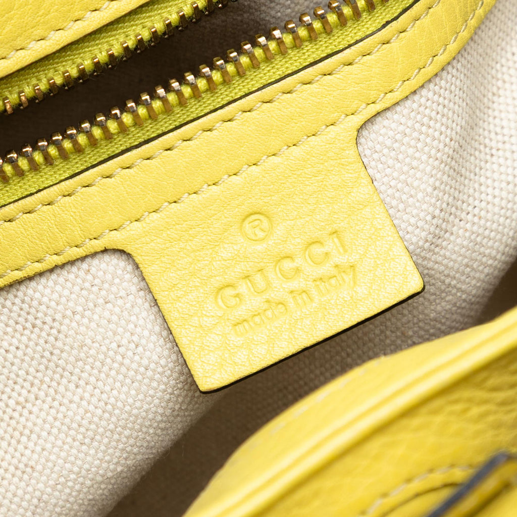 Gucci Small Calfskin Bamboo Shopper Satchel