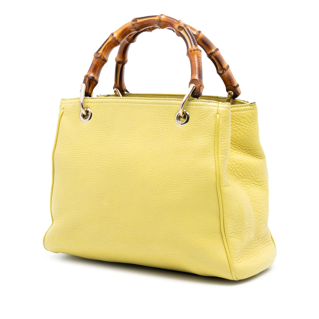 Gucci Small Calfskin Bamboo Shopper Satchel