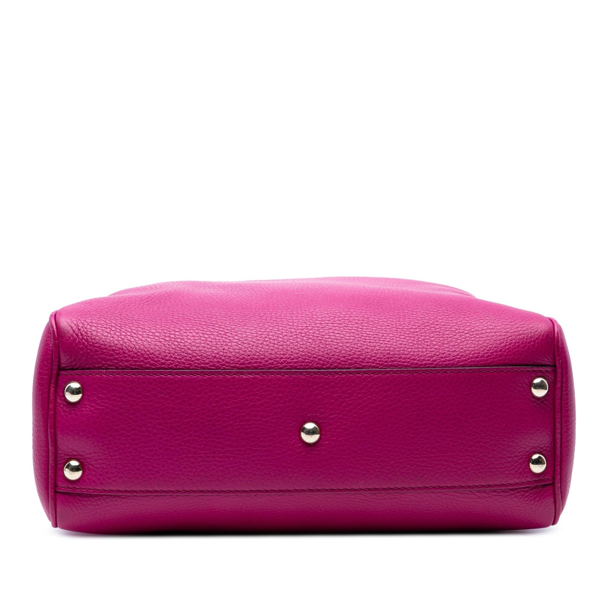 Gucci Small Calfskin Bamboo Shopper Satchel
