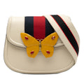 Gucci Small Calfskin Web Linea Butterfly Totem Crossbody