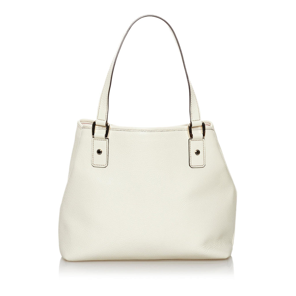Gucci Small D-Ring Leather Tote Bag (SHG-30800)