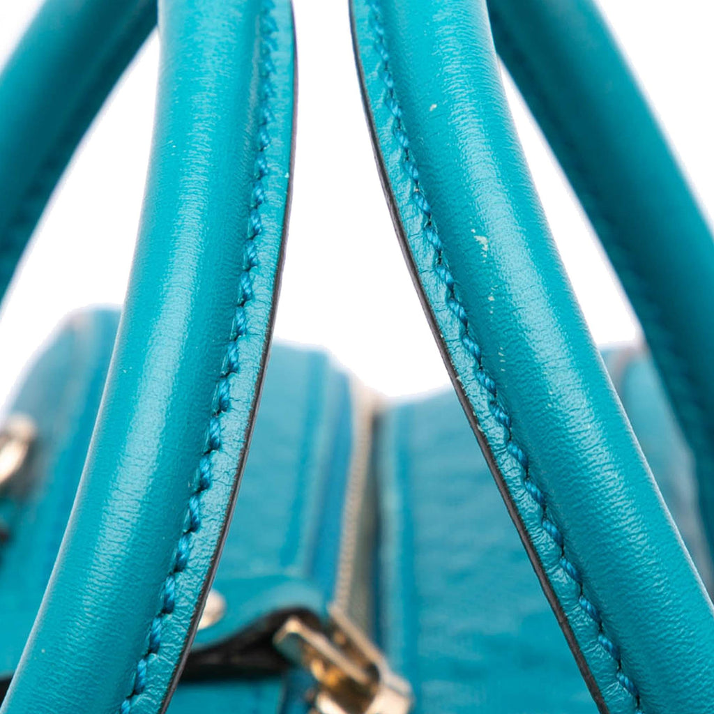 Gucci Small Diamante Leather Bright Satchel