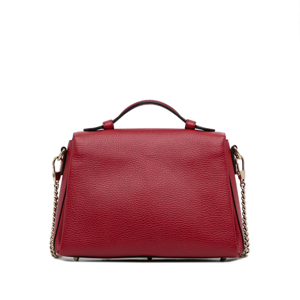Gucci Small Dollar Calf Interlocking G Satchel (SHG-Pgcutx)
