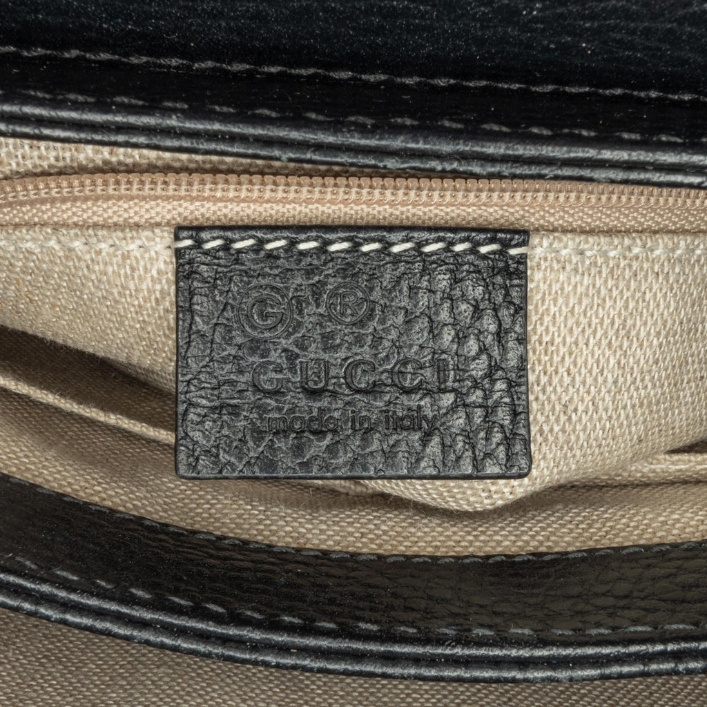 Gucci Small Dollar Calf Interlocking G Satchel (SHG-uqc1wk)
